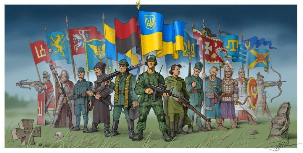 CanadianKobzar's tweet photo. Glory to Ukraine. Happy Day of the Defenders! https://t.co/eUiwvYHQfd