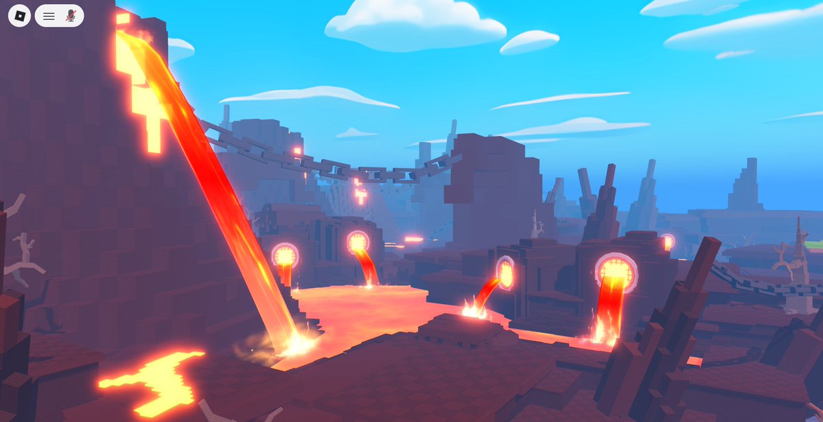 iBeta_rei's tweet photo. Hey!👋Just wanted to share a sneak peek of this new lava area I've been working on🔥🌋

Want to hire me?
📩Discord: iBeta

[ #roblox #RobloxDev #robloxStudio #robloxArt ]

💫 Here's a look at the build! 👇 https://t.co/XcF96qmGFQ