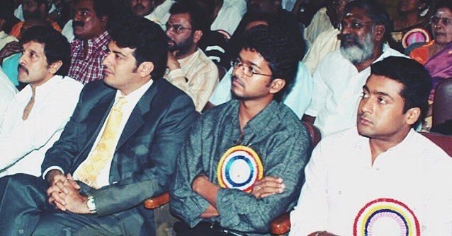 A_n_b_e_S_i_vam's tweet photo. திமுக UPs disguised as S fan tried to portray Surya against Vijay.

Le Surya na for his Friend's Son!

Burnol moment for UPs😂😂

First AK
Now Surya.

The Three Musketeers of Kollywood Together 🥵 https://t.co/T3dTtJ2rs1
