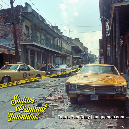 UniqueNOLATours's tweet photo. Sinister Criminal Intentions Tour: True crime murder stories are more horrific than any ghosts. Learn about the bloody killings in the French Quarter.

7pm daily
815 Toulouse Street
https://t.co/1UZeZTcy7g

#truecrime #historytour #murdertour #neworleans #frenchquarter https://t.co/2757VZoOjF