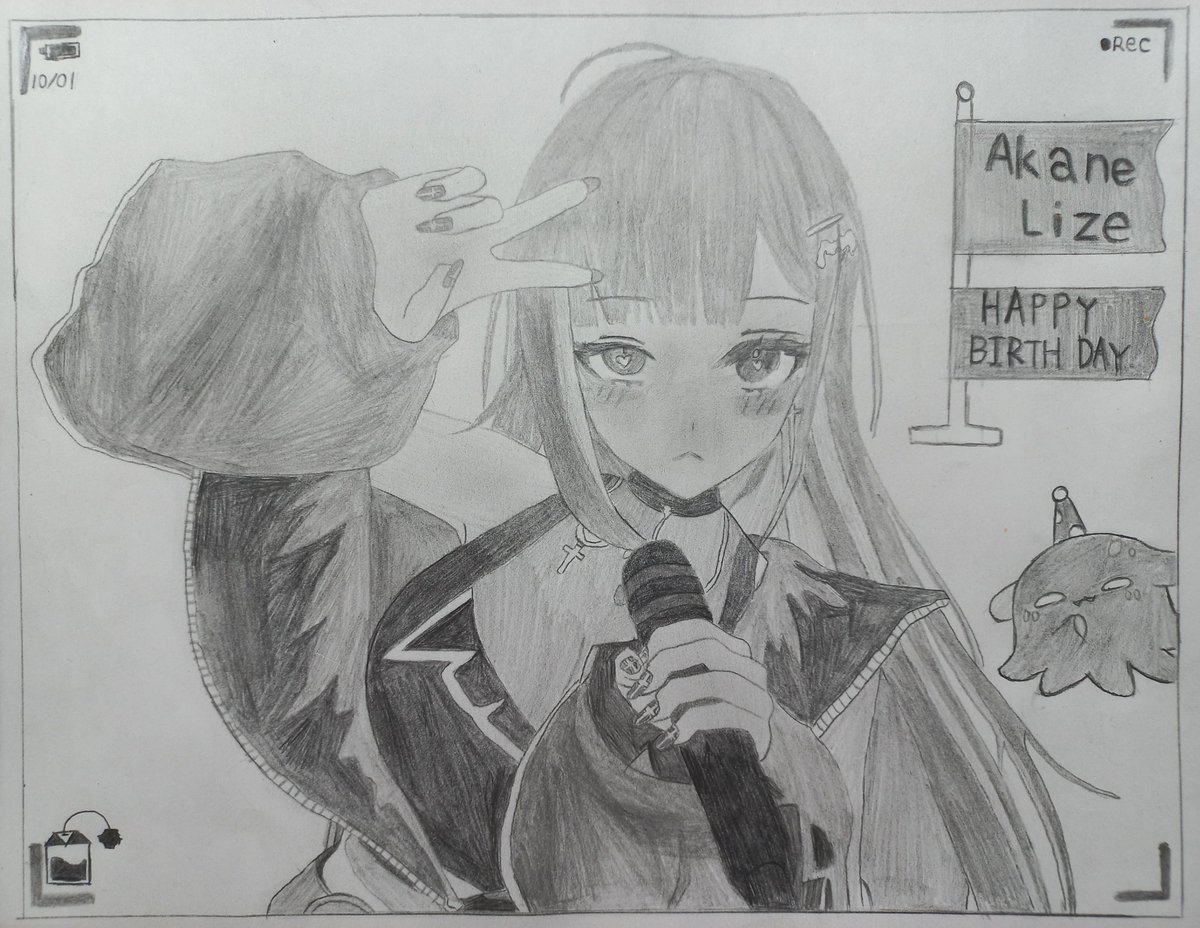 teabagT100's tweet photo. #Lize_art
아카네 리제/ 생일 축하 그림 [朱あか音ねリゼ(Akane Lize)/ Happy birthday Drawing] https://t.co/2FQznzRErU