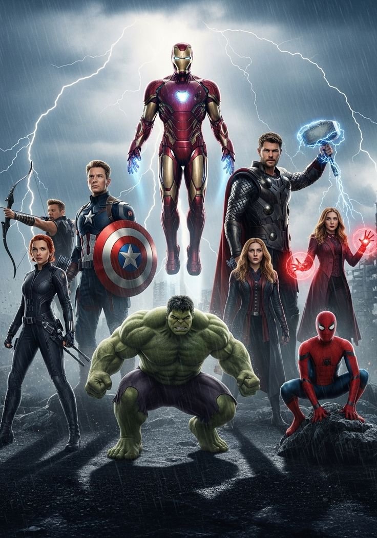 ItzGokulVJ's tweet photo. Hey @grok , remove the strongest Marvel hero from this image. Who you guys like the most ? https://t.co/wWvmHmZczF
