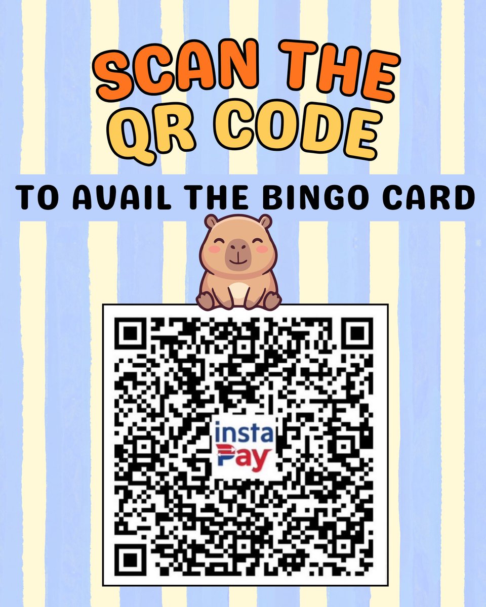 AzRalphGDM2's tweet photo. Capybaby is inviting you to join GDM Two’s BINGO GAME 💛 https://t.co/8eU6oZpQYJ