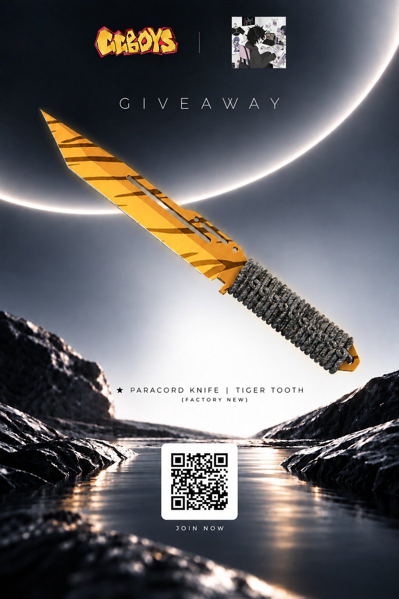 LycheeCs2's tweet photo. GIVEAWAY with @GGBOYSCOM 

To celebrate the launch of GGBOYS Skin Pass, we’re giving away:

★ Paracord Knife | Tiger Tooth (Factory New)

GGBOYS is also running its Skin Pass Launch Event with over $11,000 in rewards, including an “★ AWP | Dragon Lore” Go check it out for more giveaways.

To enter:
• Follow @GGBOYSCOM  and @LycheeCs2
• Like + retweet
• Tag 2 friends
Picking the winner in 7 days ⏰
Learn more about Skin Pass and the launch event:https://t.co/RTKikL88Yn