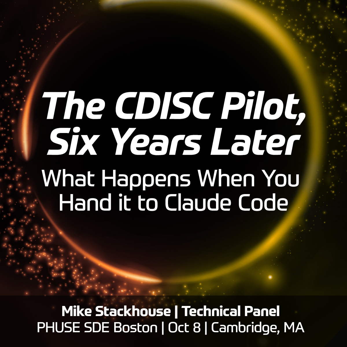 AtorusR's tweet photo. In 2020 we replicated the CDISC pilot in R. Six years on, we handed all 30 tables to Claude Code. So how can tooling like this improve our processes today? Don't miss @mike_at_atorus on the Technical Panel at PHUSE SDE Boston, October 8.

https://t.co/jz7ZipjFmE

#DataThatDoes #Atorus #PHUSE #CDISC #StatisticalProgramming #ClinicalAnalytics #OpenSource #Rstats