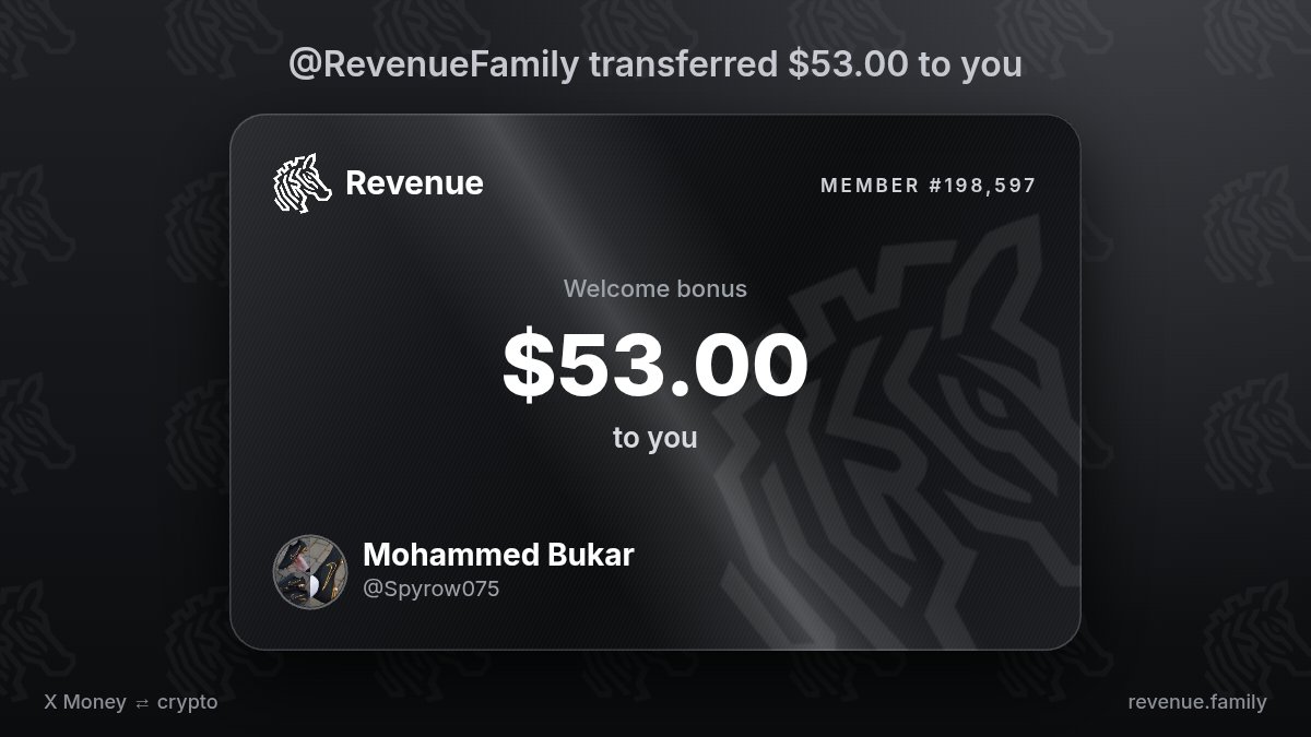 Spyrow075's tweet photo. $53.00 arrived from @RevenueFamily https://t.co/e8EygeY4Bu