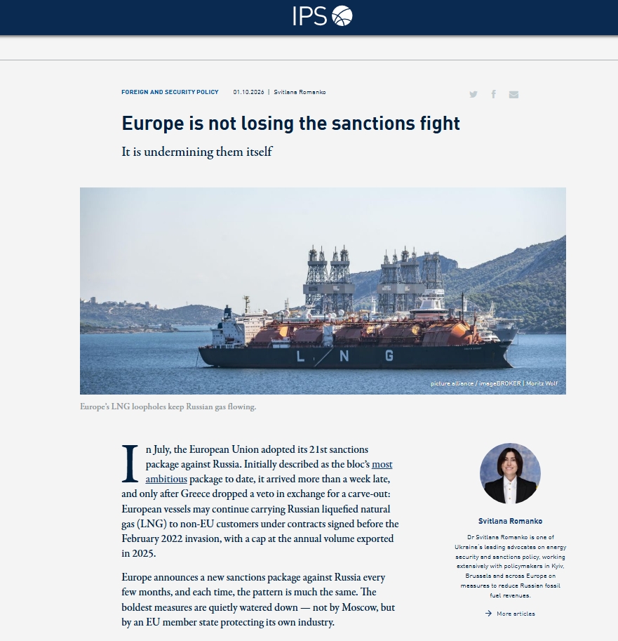 SvitlanaRomanko's tweet photo. Every EU #sanctions package gets watered down, not by Moscow, but by member states protecting their own industries. 

Meanwhile, Russia still earns €734M a day from fossil fuels.

For #Ukraine, every exemption means more nights of counting drones.

https://t.co/mD40PjLJdJ https://t.co/awWD7zBnVq