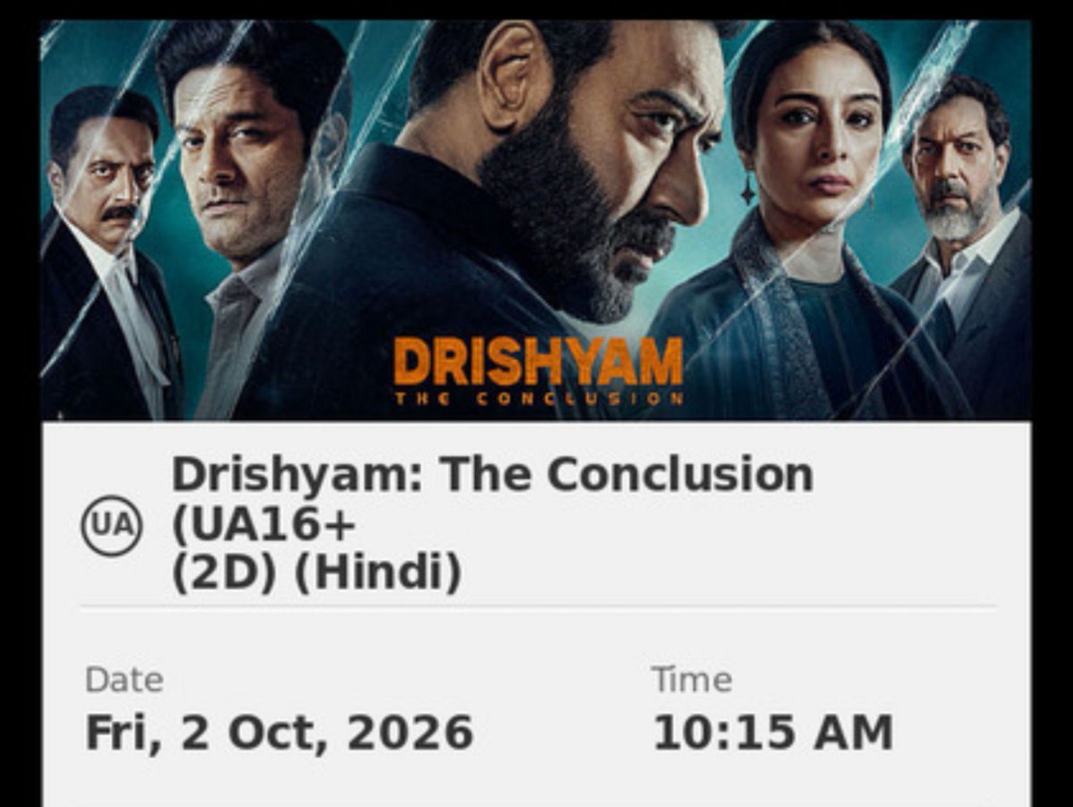 being__hitesh's tweet photo. Let's go....🔥
#Drishyam3 https://t.co/mWKbaZXlHw