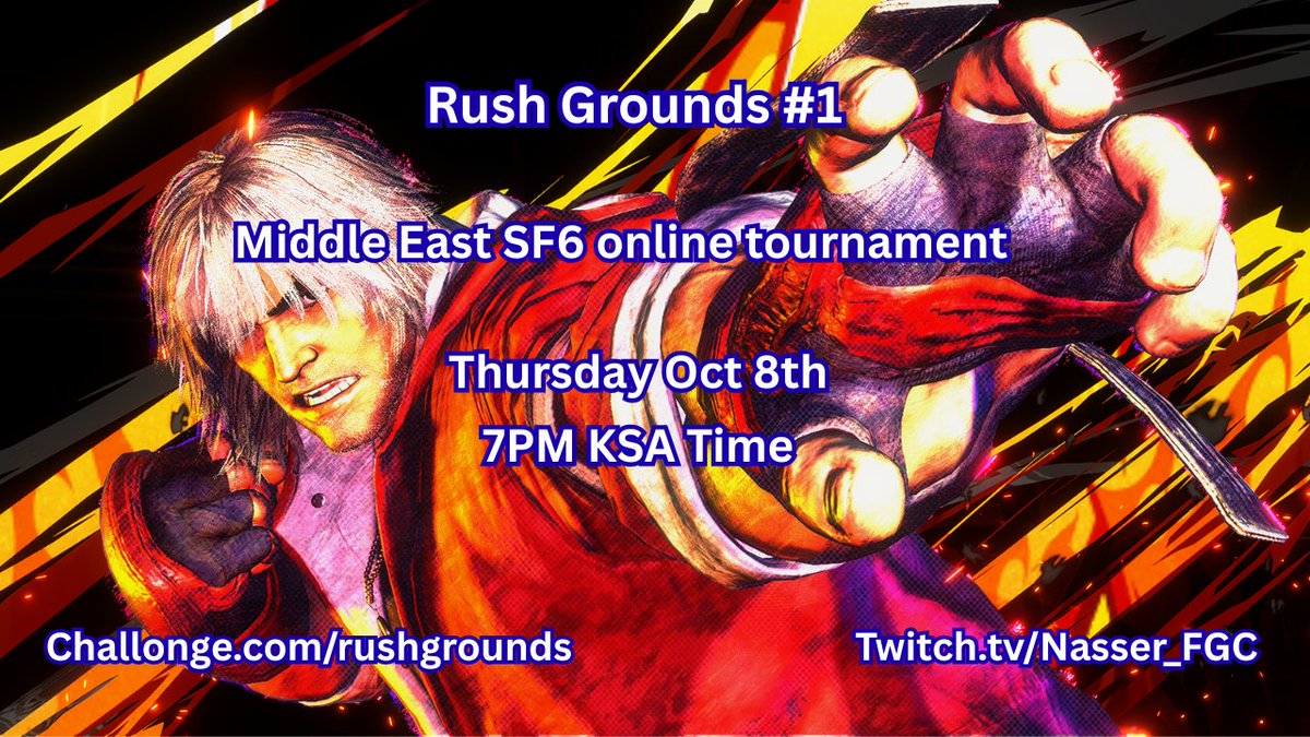Nasser_FGC's tweet photo. A few people have been asking for more Middle East events so I decided to run a SF6 bracket biweekly 👀
RTs appreciated 🙌
If you can't make it there will be many more dw!

📅Thursday Oct 8th
🕖7PM KSA
Links:
https://t.co/rcjpu6DJDl
https://t.co/et22v7iC6T
https://t.co/zgToiySfho https://t.co/wk2V3hPlJ2