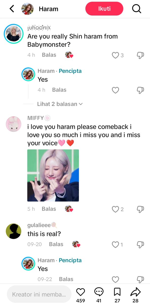 rvndhlpqrsweet's tweet photo. Please report these two accounts, they claim to be Rami and Rami's mom

https://t.co/8so3tTe9Rx

https://t.co/7OHUg1rgsO

#RAMI #BABYMONSTER https://t.co/ZjIjVkJ0q8