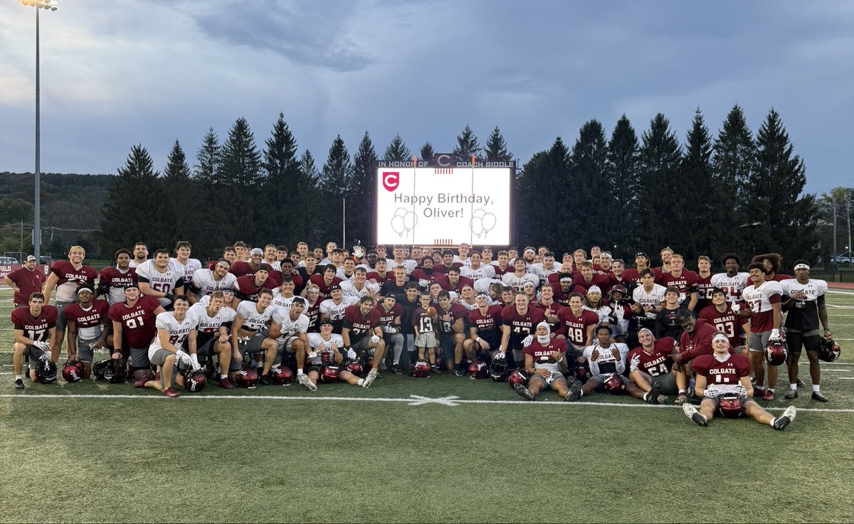 _CoachFitz's tweet photo. When you’re the son of a coach, and born in the fall, this is the best way to spend birthdays! 

Happy 7th! Go ‘gate! https://t.co/g9MCmHCbkD
