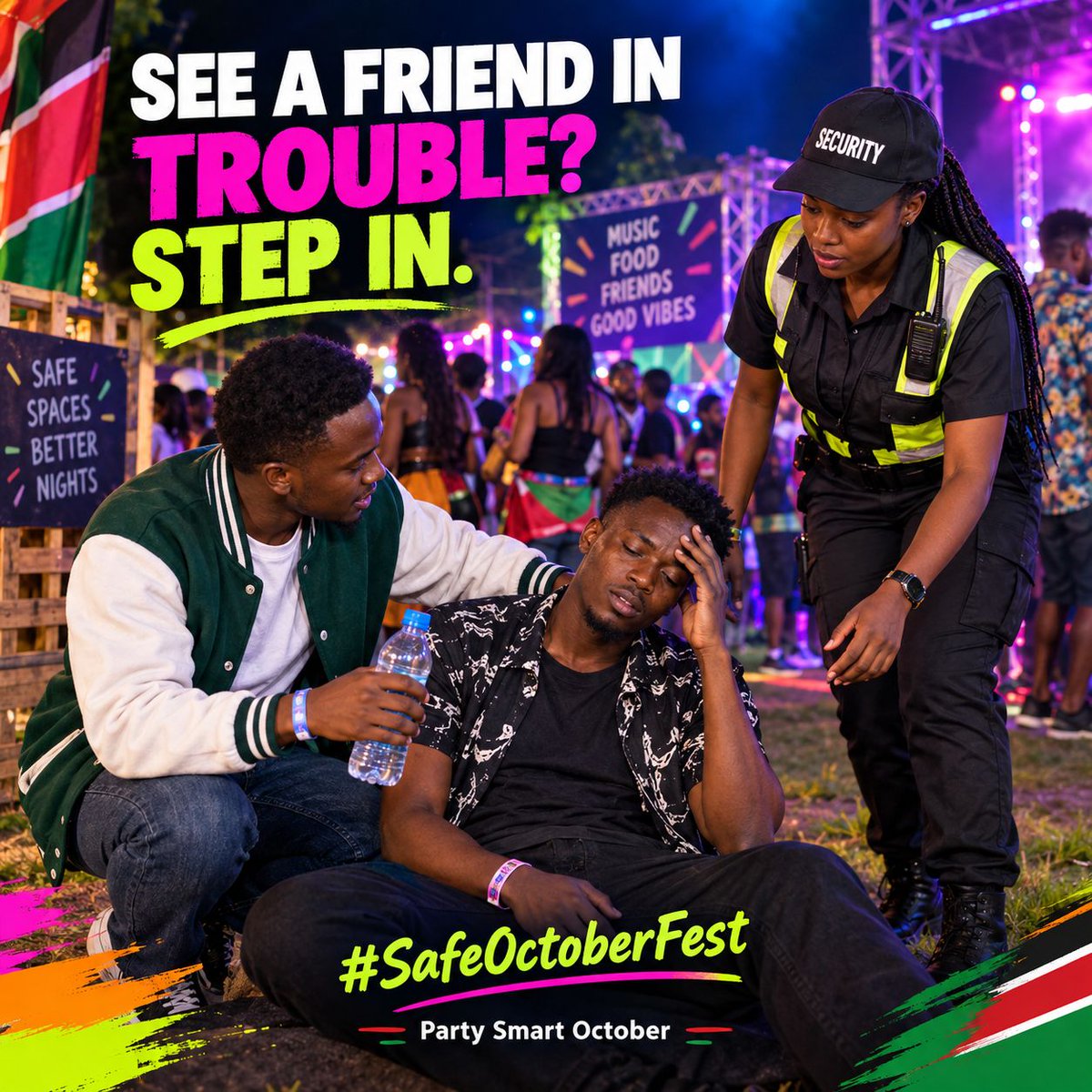 SwtDee1's tweet photo. Peer pressure has no place in a real vibe. Party Smart October is about knowing your limits and having each other's backs. #SafeOctoberFest Spread the word. https://t.co/YCPiyCH0tk