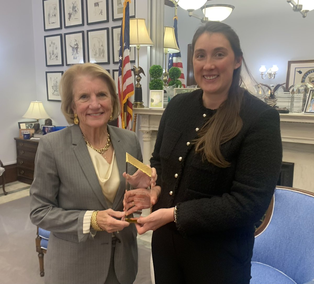 SenCapito's tweet photo. Honored to receive the Pioneer for Prosperity award this past week from @AFPhq. https://t.co/6sNOupWjzm