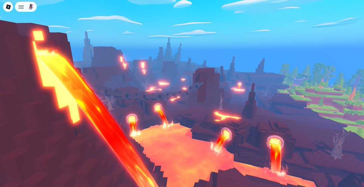 iBeta_rei's tweet photo. Hey!👋Just wanted to share a sneak peek of this new lava area I've been working on🔥🌋

Want to hire me?
📩Discord: iBeta

[ #roblox #RobloxDev #robloxStudio #robloxArt ]

💫 Here's a look at the build! 👇 https://t.co/XcF96qmGFQ