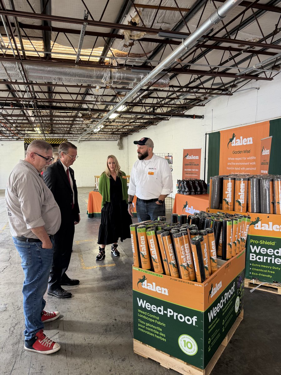 RepTimBurchett's tweet photo. Dalen Products has been doing business right here in Knoxville for over 50 years. Thanks to the folks there for showing me around and giving me a look at their operation. https://t.co/zh9JgFREbB