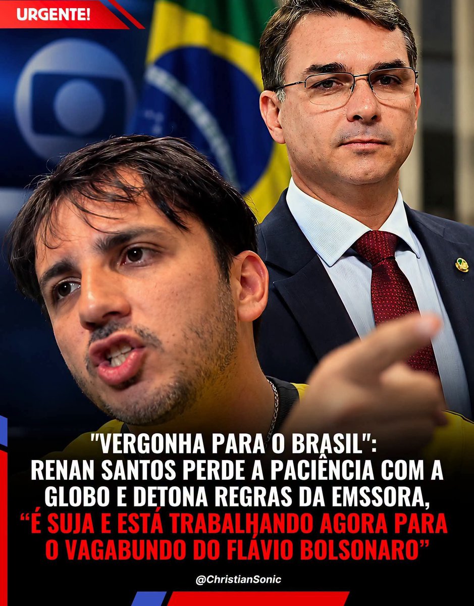 JaugustosRJ's tweet photo. 📌 Não me simpatizo pelo Renan. Contudo, ele está certo. Até onde eu sei, a Globo o sacaneou!!!
#RenanDetonaAglobo 🫵👏 https://t.co/TPkJvLNrTD