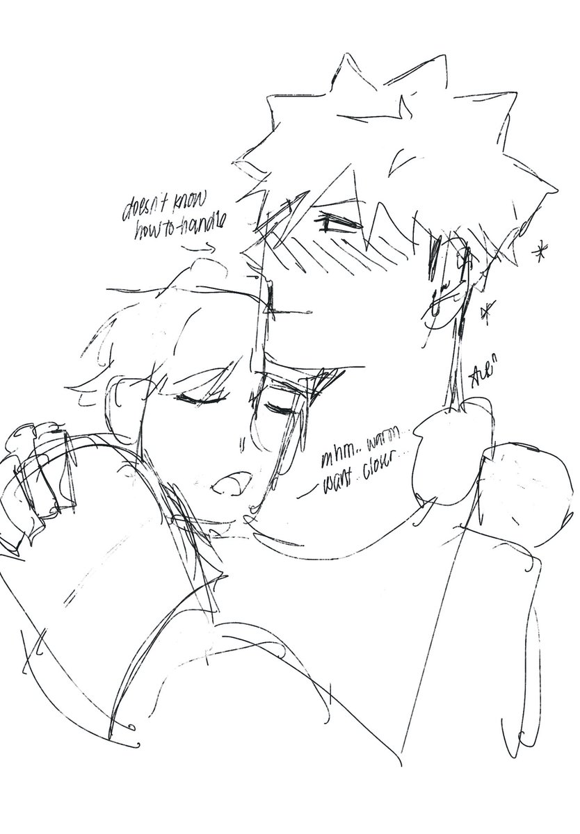 chaotic_liver's tweet photo. katsuki is exactly where he wants to be ft. drunk shouto https://t.co/SHkDpuNHGG