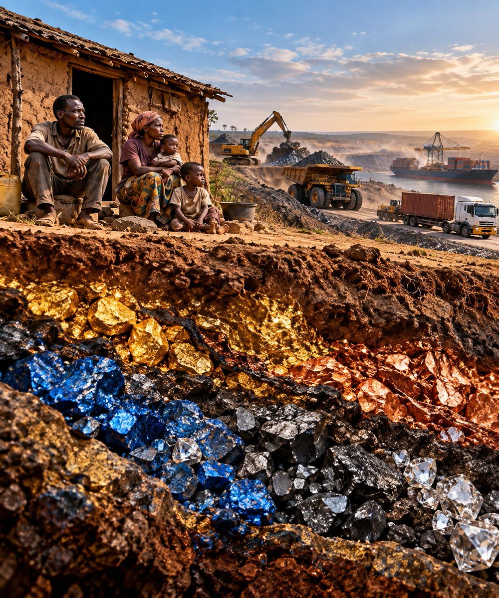 ChairoSolutions's tweet photo. The Democratic Republic of Congo (DRC) is estimated to hold trillions of dollars in untapped mineral wealth, including some of the world’s largest reserves of cobalt, copper, coltan, gold and diamonds. Yet, despite this extraordinary geological endowment, millions of people continue to live in poverty.
The contradiction forces us to ask a deeper question:
How can a continent be rich in resources, yet remain poor in value creation?
The problem is not simply what lies beneath our feet. It is who captures the value, where that value is created, and how much of it translates into jobs, industries, infrastructure, technology and better livelihoods for the people above the ground.
For too long, Africa has exported minerals and imported much of the value.
The next chapter must be different.
We need to move from extraction to beneficiation, from exporting raw materials to building industries, and from mineral wealth to shared prosperity.
Because the real question is not:
“What minerals do we have?”
It is:
“How much value can Africa create from what it has?”
The wealth is beneath our feet. The opportunity is in what we build above it.