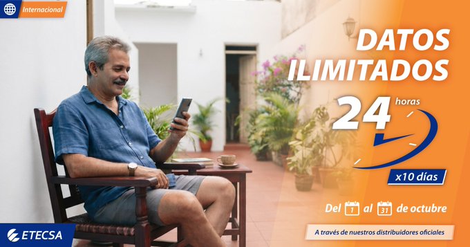 mayrelisgonzal7's tweet photo. Si recibes una #RecargaInternacional 🌏📲del 1 al 31 de octubre, entre 500 y 1 250 CUP, desde nuestros distribuidores internacionales, disfrutarás de un bono de Datos Ilimitados para navegar 24 horas al día durante 10 días. #EtecsaConCuba 🇨🇺📱💙#Mayabeque #ConectadosALoNuestro https://t.co/Xof0lQh6MD