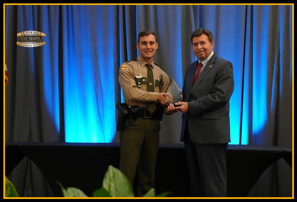 THPFallBranch's tweet photo. Captain Kimbrough and Trooper Gilliam recently attended the THSO Banquet where Fall Branch took 2nd place between all the districts! 🥈 

It was a great time being able to witness the recognition of agencies across the state, as well as networking with others 📱 

Stay safe, TN! https://t.co/gJ0cFr4mD3