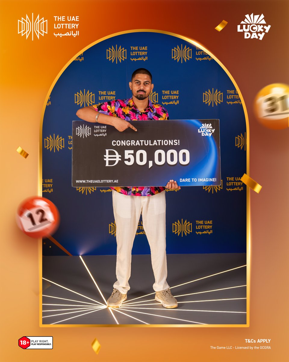 theuaelottery's tweet photo. A big congratulations to our latest winners! 🎉

Seeing these winning moments come together is always something special 🫶🏼
#WinnerSpotlight #DareToImagine #TheUAELottery https://t.co/WW0kBM168K