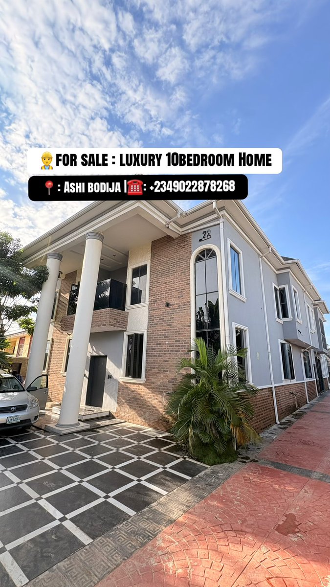 ibadanrealtor's tweet photo. 👷DIRECT BRIEF
For sale : Luxurious 10 bedroom duplex with security House
🏠 Details : 1 unit of luxury 4 bedroom duplex
3 units of 2 bedroom Flat
📍Ashi Bodija, Ibadan
💰Price :NGN 350M
#polypropertyibadan #luxuryinvestment https://t.co/9pxCmm78g9