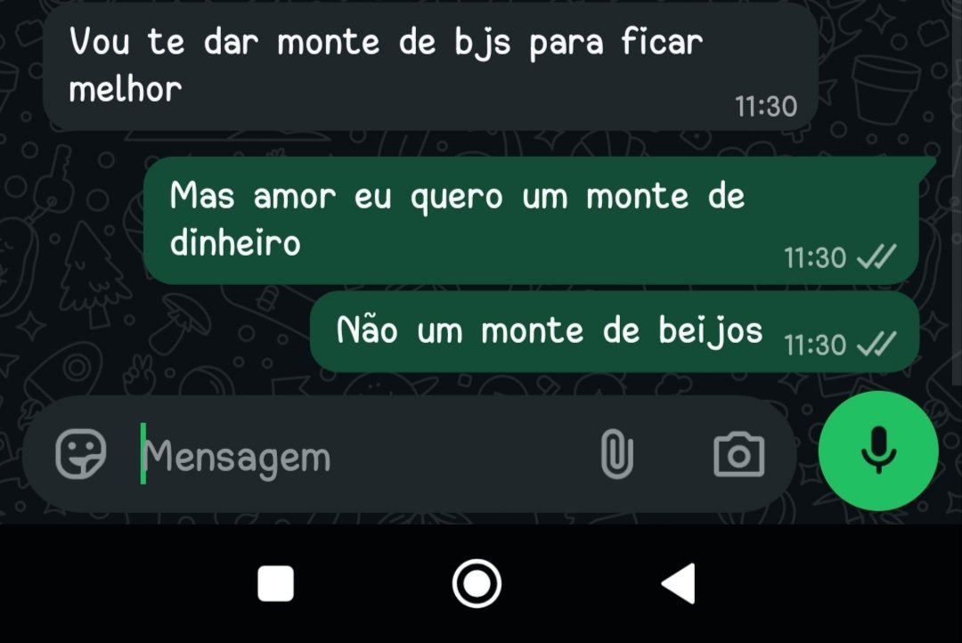 liaPerfspace's tweet photo. Nenhum problema é de conversar, todos são de pagar. Kkkkkkk tá foda https://t.co/Ksr7k1WtQK