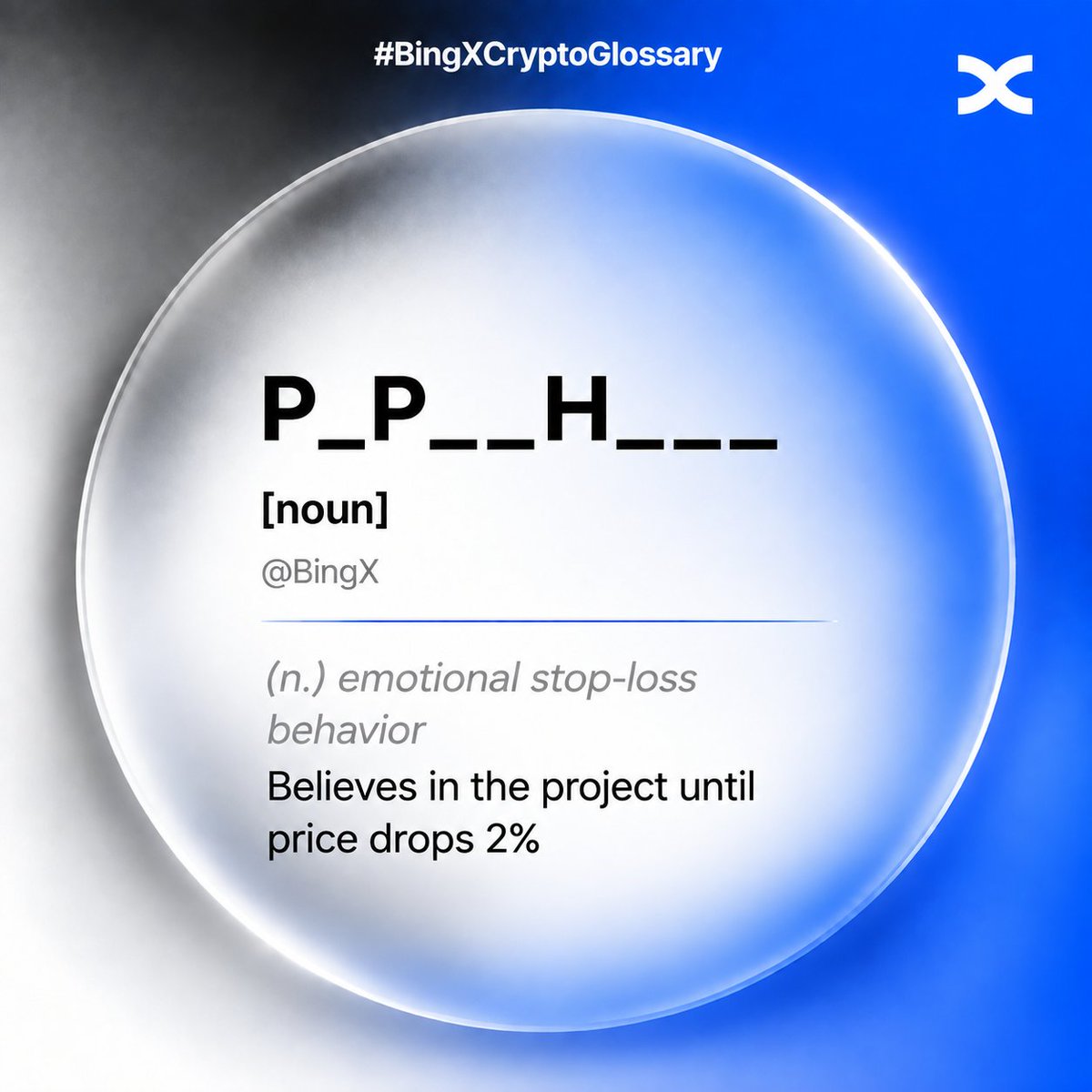 BingXOfficial's tweet photo. When your stop loss is actually your feelings 😭

Guess the word and win 20 USDT: 2️⃣ lucky winners to share

To join:
☑️ Follow @BingXOfficial, like &amp; RT
☑️ Tag 2 frens 
☑️ Comment the answer 👇