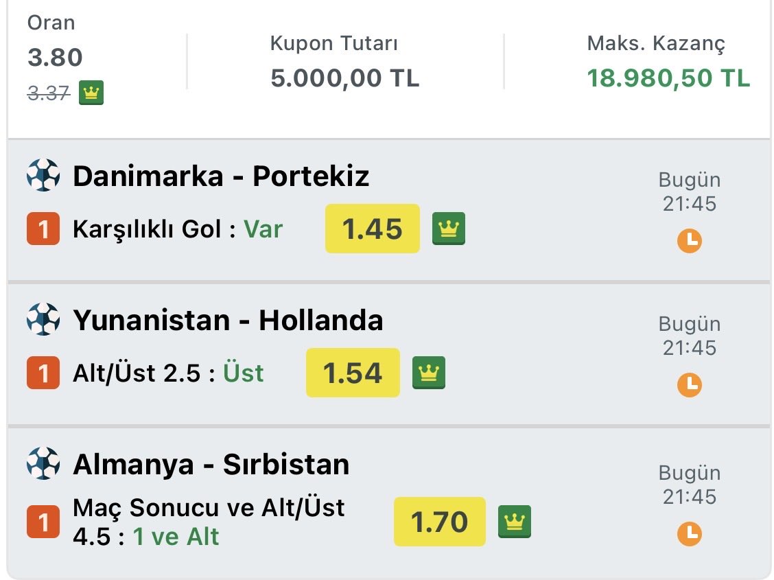 estergonanaliz's tweet photo. Dostlarım merhabalar, risk sevmeyenler için ESTERGON ANALİZ’İN kaleminden, özenle oluşturulmuş, 3.80 orandan günün ilk kasa katlama kuponu karşınızda, bol şanslar. Paramızı 4’e katlıyoruz… https://t.co/GxATYT0OCh