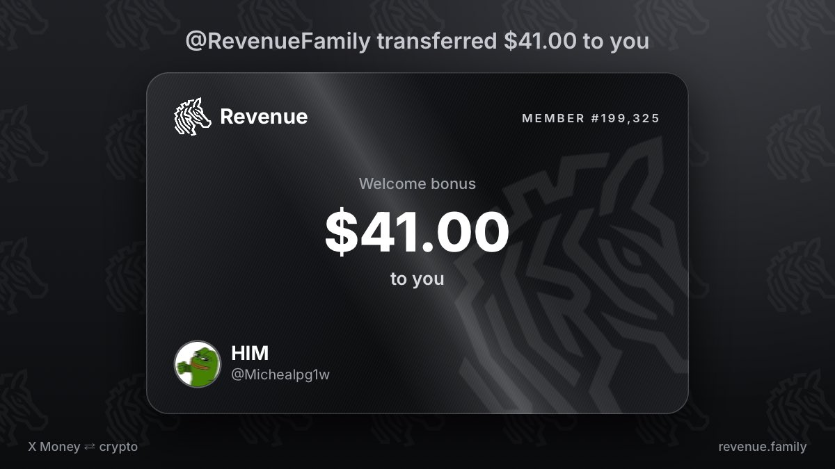 Michealpg1w's tweet photo. @RevenueFamily My gift from @RevenueFamily is $41.00 https://t.co/4RodWaFbsZ