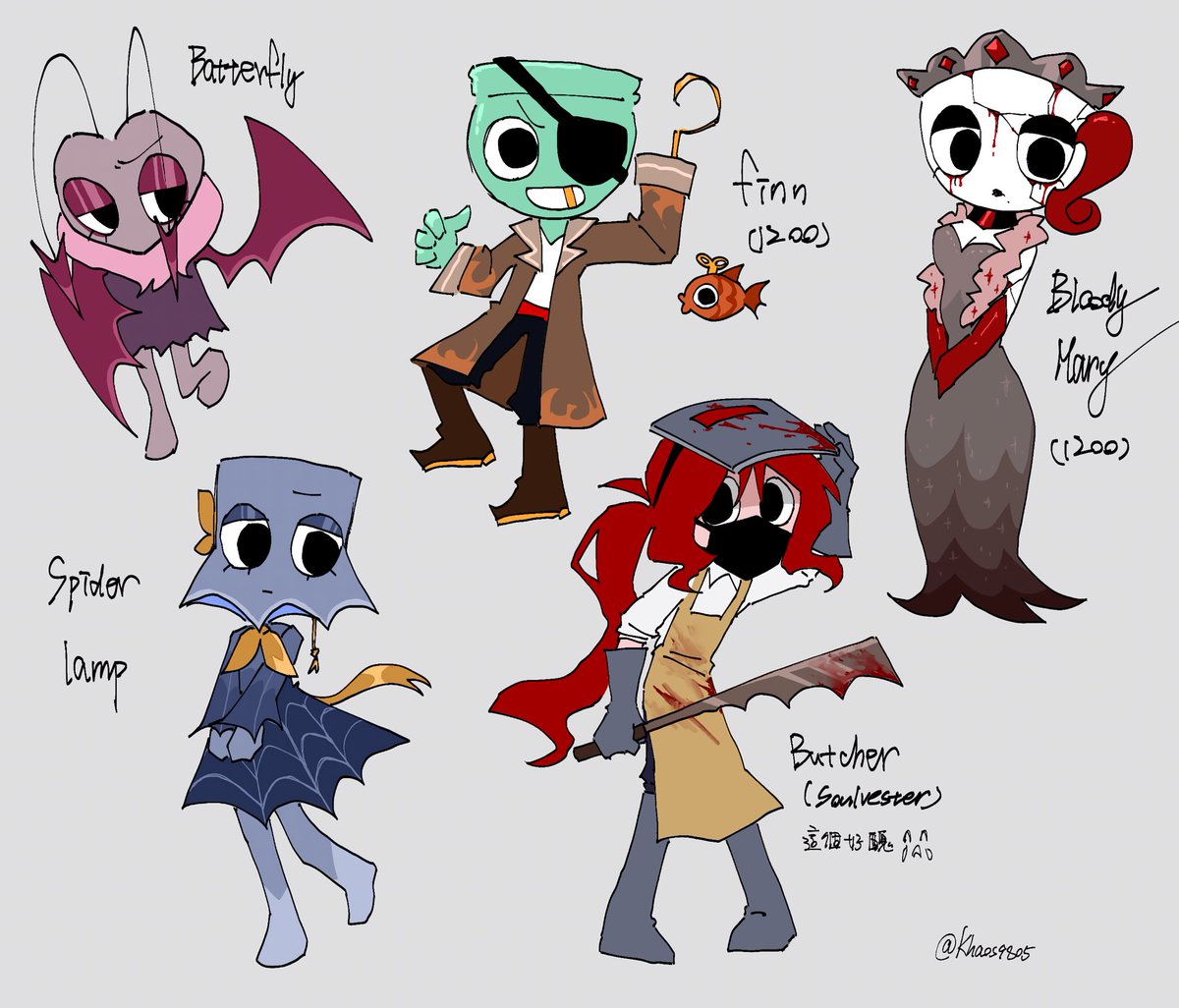 Khaos9805's tweet photo. 好醜幹你娘 Halloween skins ideas #dandysworld #dandysworldHalloween #dandysworldfanart https://t.co/V6Ef6QY273