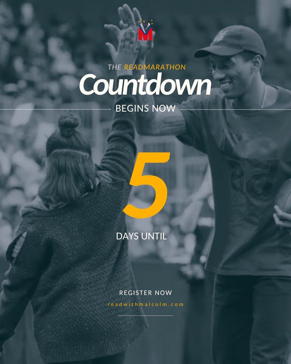 ReadWithMalcolm's tweet photo. We’re almost at the starting line!

READMarathon is back, and for 26.2 days, students across the country are going to see just how far they can go as readers.

Get your Marathoners ready. We start October 6, and we can’t wait to do this with you. https://t.co/qrdN4kLWUj