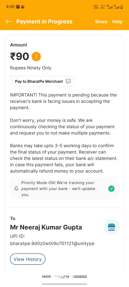Rajendra201093's tweet photo. @Paytm pls close the payment because I am already paid the payment kuki aap ki our se panding so ho gay ta to shop wale ne dubara par li hai https://t.co/4Zs39MbXRO