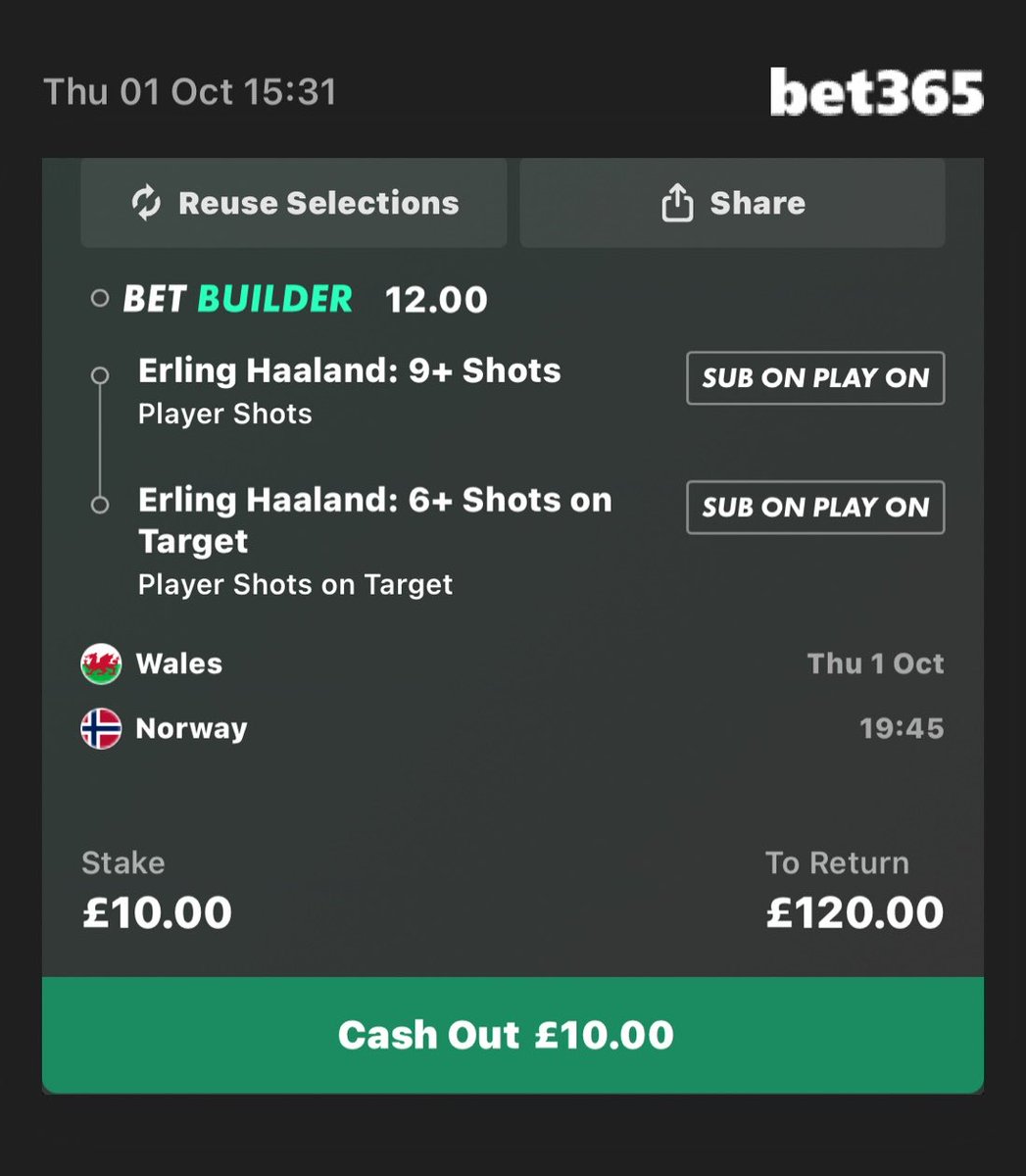 DockectieDock's tweet photo. Add To Your Bet Slip - https://t.co/ye48rg5knZ  Erling Haaland shots 🔋 https://t.co/TdjrpyNKDw