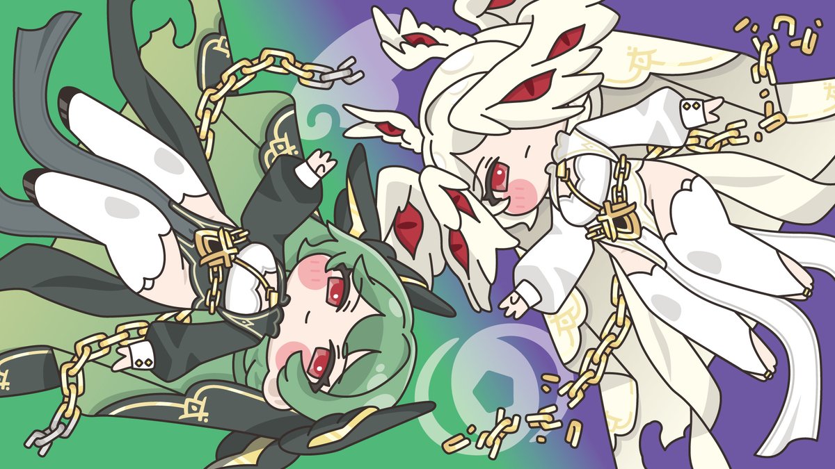 Toki_815's tweet photo. #トリッカル1周年 #トリッカル1周年二次創作
遅ればせながらイラストを制作させていただきました。
いつも素敵なゲームを提供していただき
ありがとうございます！
それと私の教団にもジョアンが来てくれました！ https://t.co/fOZAUejRtg