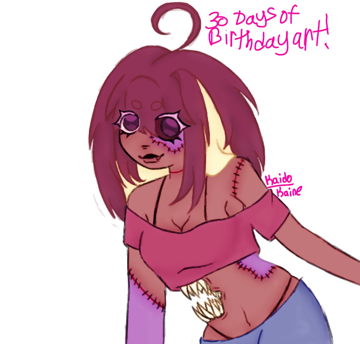 kainessmp3's tweet photo. Since october has started heres Day one of my challenge "Drawing myself as different things until my birthday."  This is day one lets see if i can get to day 30 #OC #artstyle #arttwt #digitalartㅤ #artmootsㅤ https://t.co/ax7pJA1H8U