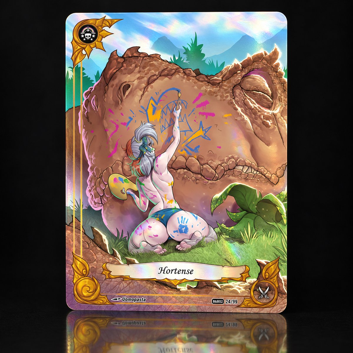 BootynBeauties's tweet photo. 🎨 New card reveal: Hortense by Uomopasta!
The Dreamland Darlings’ mad painter sees all of Dorakhan as her canvas—even a giant jungle creature. What could go wrong? 🐾
Add her to your binder! Jungle Fever is live on Kickstarter until October 6.
https://t.co/t81eAKhhRe
#waifu https://t.co/2zzYGpNf4s