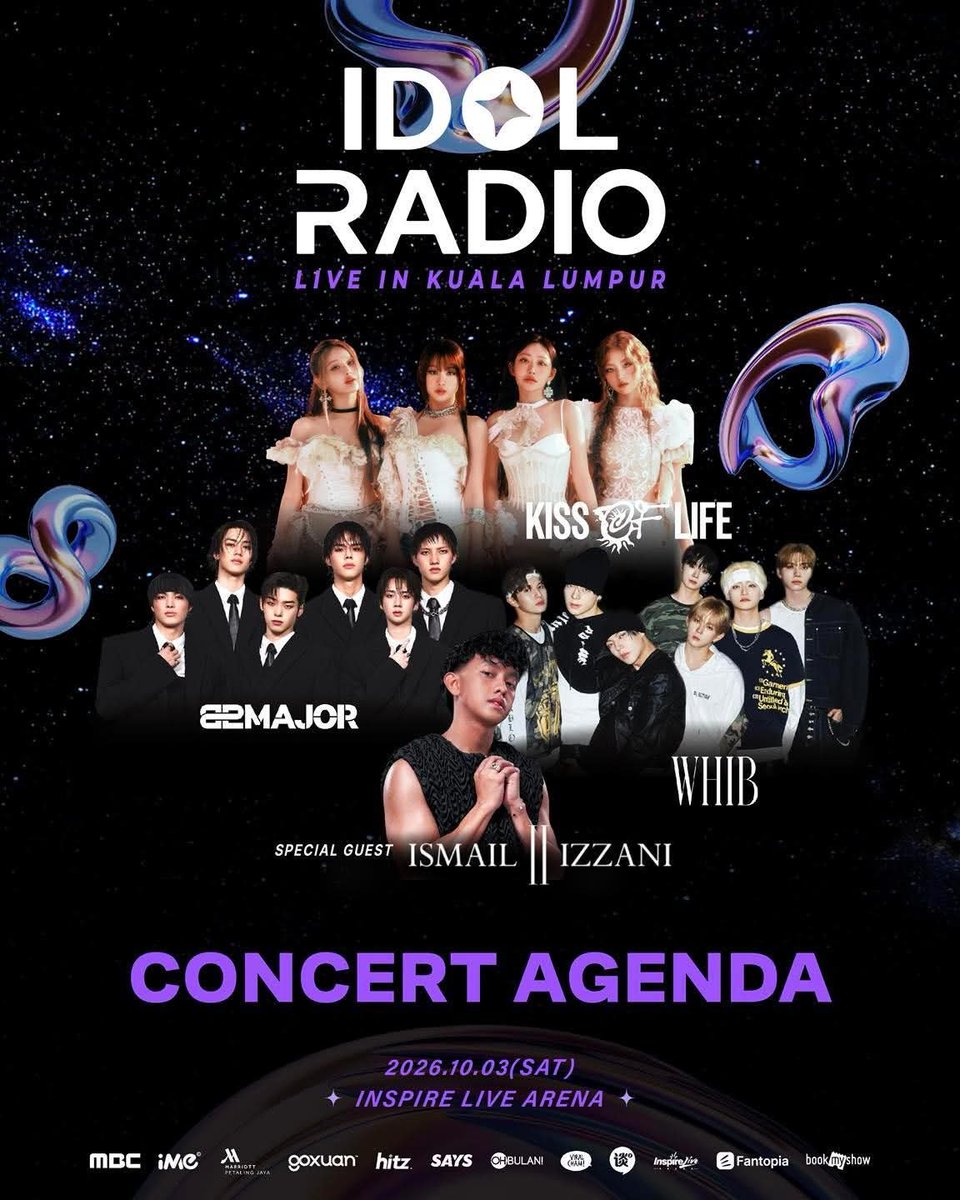 msiakpopfans's tweet photo. [INFO] Idol Radio Live in Kuala Lumpur - Concert Agenda

#IDOLRADIO #KISS_OF_LIFE #키스_오브_라이프 #82MAJOR #82메이저 #WHIB #휘브 #ISMAIL_IZZANI #IdolRadioLiveinKL https://t.co/FgsxSRGcUT