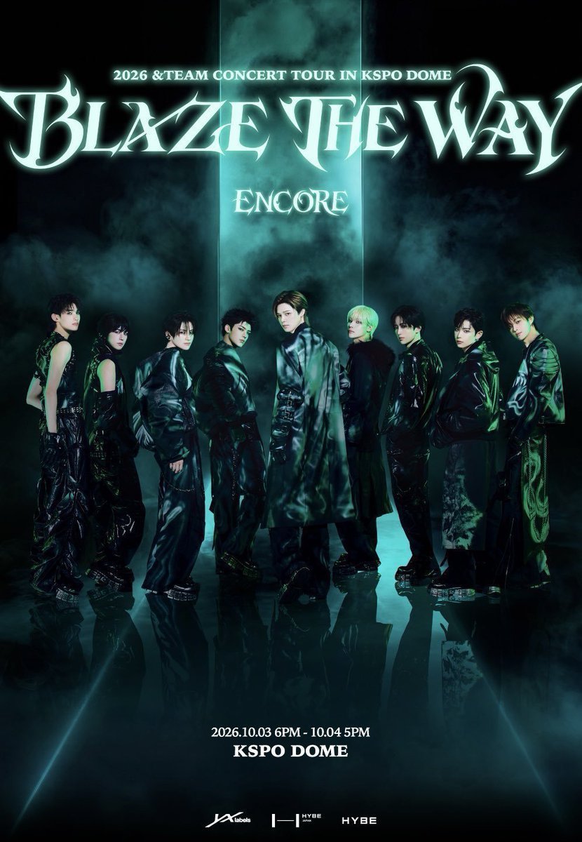 sp_ilt's tweet photo. 👑 &amp;TEAM [BLAZE THE WAY] ENCORE 🇰🇷

🎟️ 仁川アンコール公演・チケット代行受付中！

🗓️ 10/3〜10/4
📍 KSPO DOME

💎 フロア：1〜10列
💎 MG指定席：MGゾーン

📩 希望日・座席はDMでお気軽に！

#andTEAM #BLAZETHEWAY #仁川公演 #KSPO_DOME https://t.co/KQmCTrJ3vy