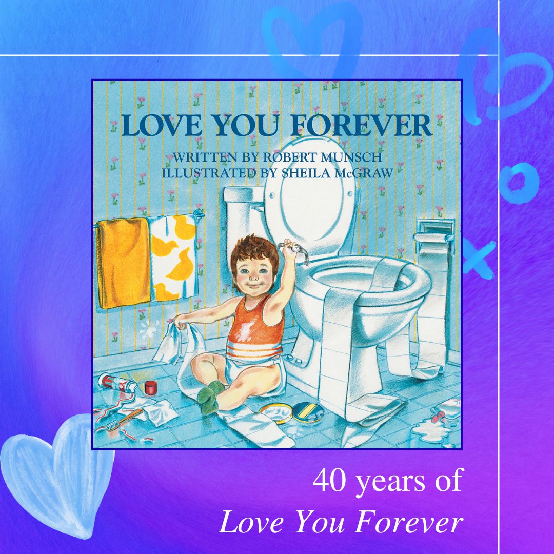 FireflyBooks's tweet photo. Celebrating 40 years of Love You Forever! ❤️

Robert Munsch’s beloved story, illustrated by Sheila McGraw, has been read, shared and loved by generations of families.

Happy 40th anniversary to a Canadian classic! 🇨🇦📚

#LoveYouForever #RobertMunsch https://t.co/BSrOP0hDAG