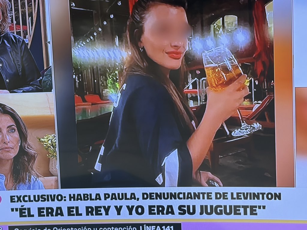 Flordelav's tweet photo. #ALaBarbarossa Impactante relato de Paula, denunciante de Joaquín Levinton. Habló de drogas, presuntos abusos, menores y excesos. “Él era el rey y yo era su juguete”. Un testimonio durísimo que merece ser escuchado. https://t.co/yyw8dhbjLW
