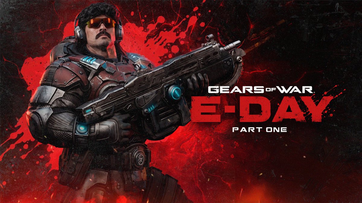 DrDisrespect's tweet photo. 🔴LIVE in 30 minutes

The COG got Marcus Fenix and Dom Santiago.

The Locust got the two-time, back-to-back 1993–94 Blockbuster Video Game Champion with a chainsaw on his rifle.

Gears of War E-Day. Early access. Live now.

https://t.co/IPI3yAu7JX
https://t.co/Ka1fLbo6xb https://t.co/WmjXo4dWzd
