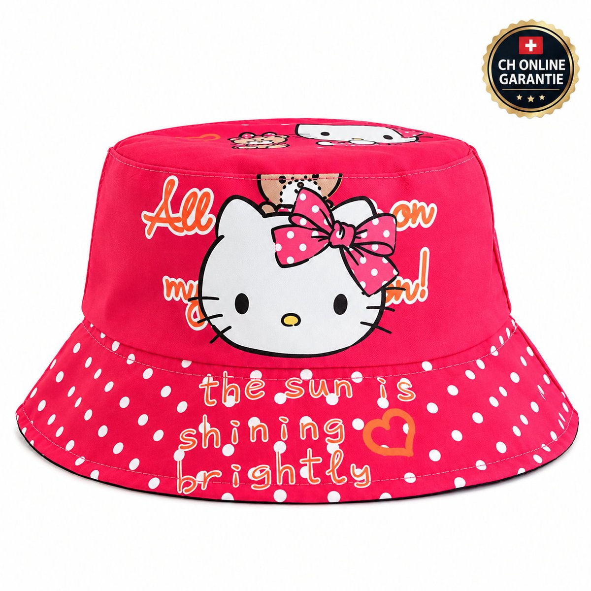 lookforthebch's tweet photo. Neu im Shop: Hello Kitty Fischerhut für Mädchen in Pink 🎀 Mit Teddybär, weissen Punkten auf der Krempe und dem Schriftzug «the sun is shining brightly». Einheitsgrösse.
https://t.co/z93ObdFLoo
#HelloKitty #Fischerhut #Kinderhut #Sonnenhut https://t.co/88Za9Dr4I5