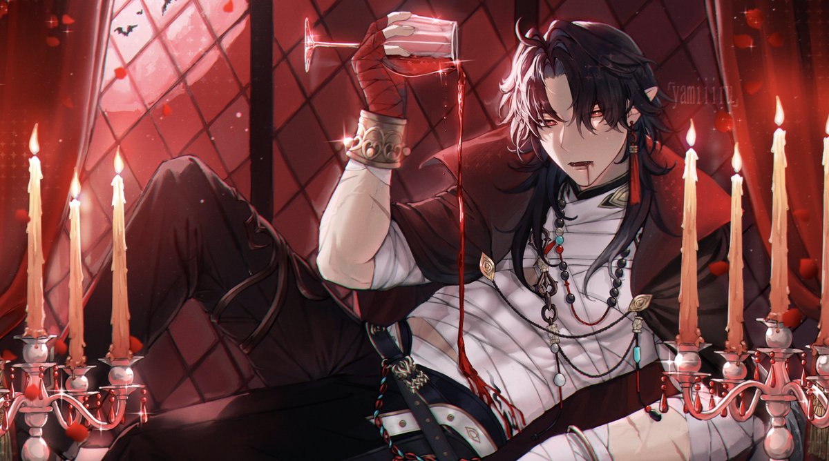 Animimi8's tweet photo. Vampire Bladie❤️🦇

(Requested by blade mains server)
#bladehsr #mortenaxblade https://t.co/lszBmLMgSG