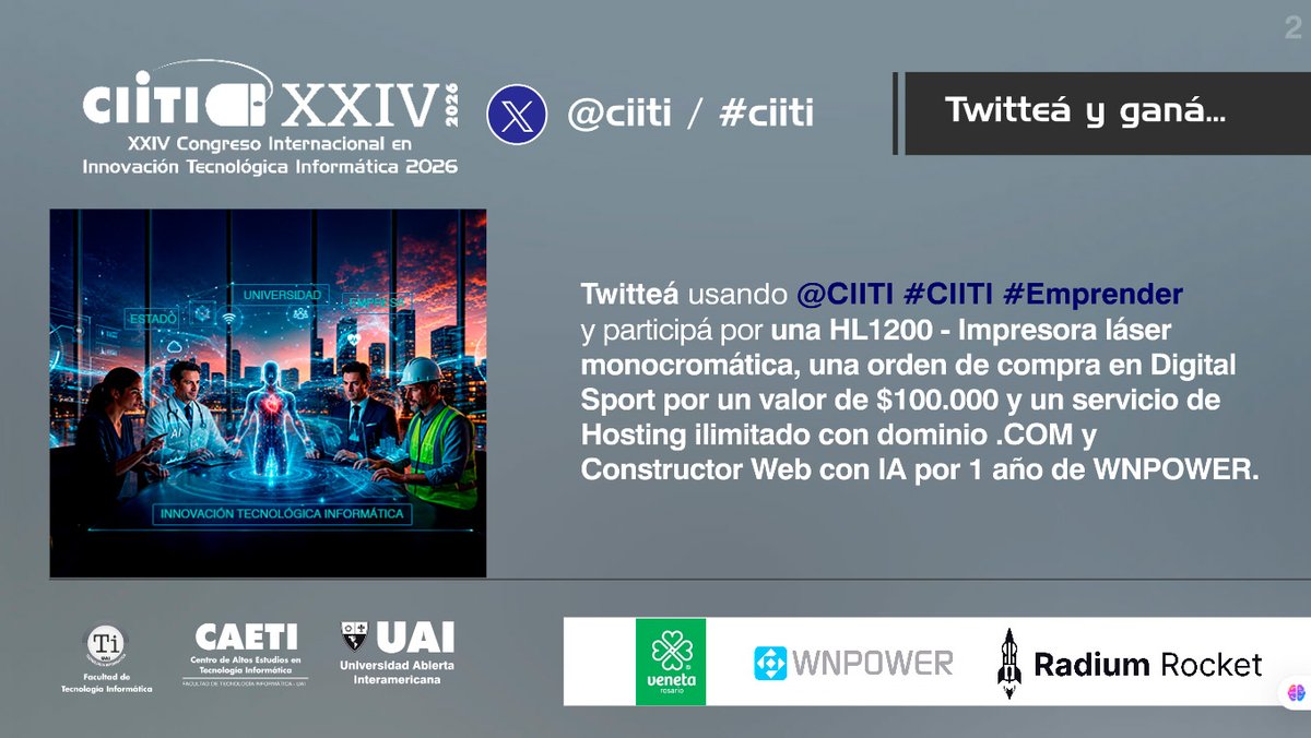 Ciiti's tweet photo. Seguimos en el Bloque #Emprender del #CIITI 2026 https://t.co/TfHDPUKZh8
