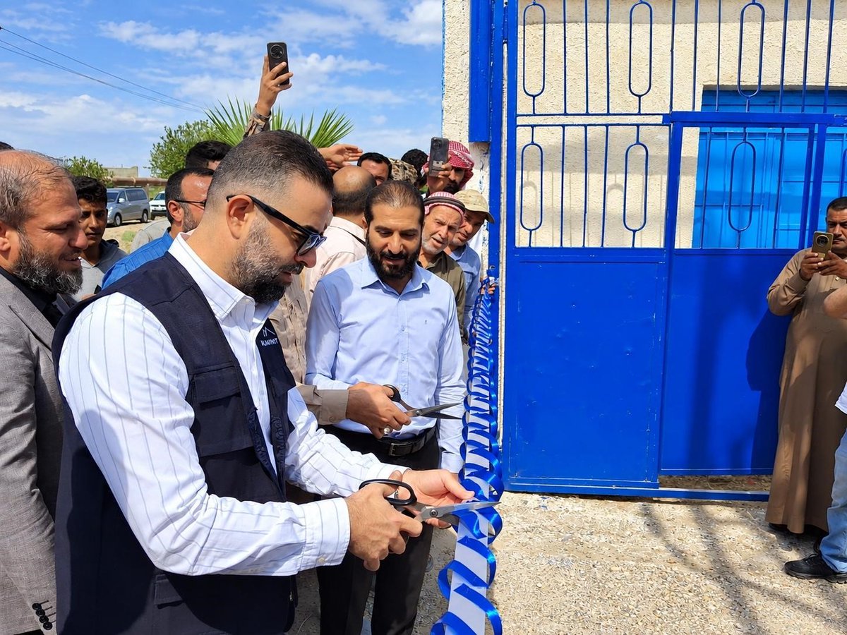 BlumontDev's tweet photo. Reliable water is critical for community recovery.
In western Deir ez-Zor, Syria, Blumont rehabilitated 3 drinking water stations serving 28,000 people. Water was flowing within 18 days—restoring an essential service families rely on every day.
#Syria #EssentialServices https://t.co/Rn4H234HGj