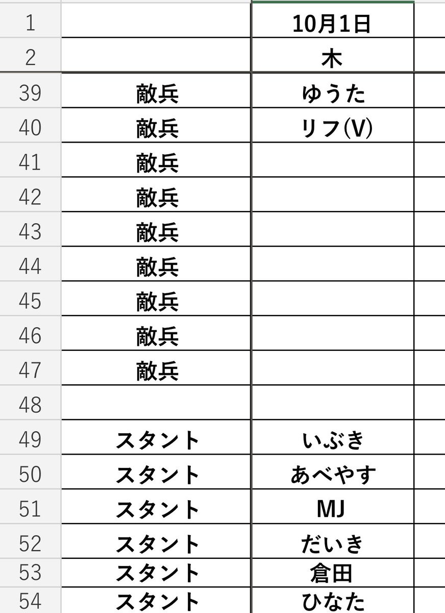 onepiece_2026_'s tweet photo. 2026.10.1
#プレショシフト
間違い、空白部分の
フォーム報告ご協力ください🙇🏻‍♀️
訂正でき次第載せ直します🙇🏻‍♀️

⬇️シフト報告はこちらから⬇️
https://t.co/atLZXZQOVk https://t.co/a5UkXOxmHE