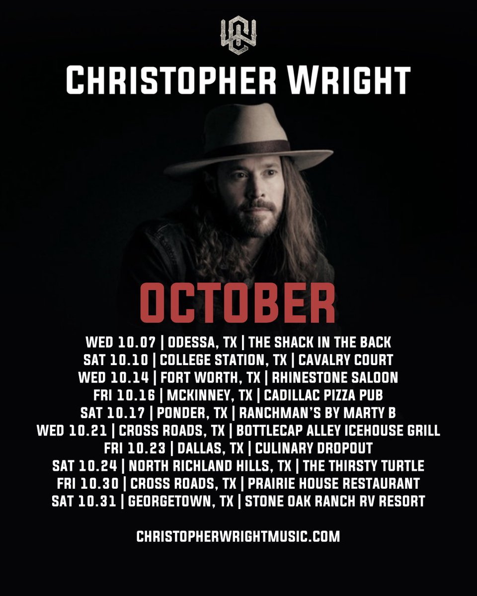 playinitwright's tweet photo. October is upon us and the music’s gettin’ louder! https://t.co/KP29qs6aPV