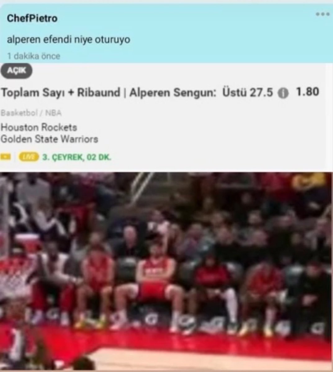 efeceylo's tweet photo. Destansı nba bet anı https://t.co/jHvvPbZpMp