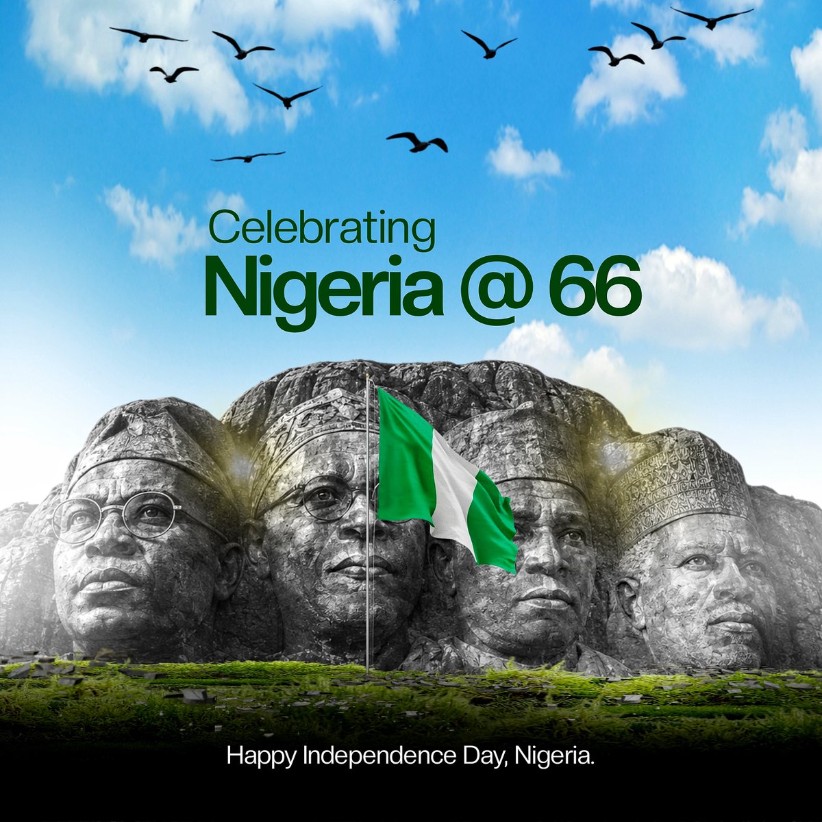 tokiloba's tweet photo. Happy 66th Independence Day, Naija!🇳🇬

PS: This is day 18 of my designing everyday series. #nigeria #independenceday #october1st #graphicdesign #visualstorytelling https://t.co/HalhVHZJre